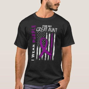 Camiseta Eu Visto Roxo Para A Minha Tia Excelente Consciênc
