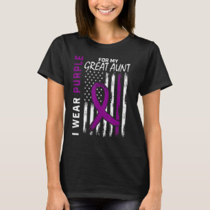 Camiseta Eu Visto Roxo Para A Minha Tia Excelente Consciênc