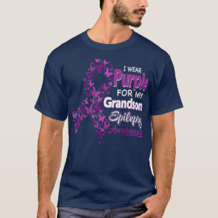 Camiseta Eu Visto Roxo Para A Sensibilização Do Meu Avô.