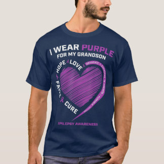 Camiseta Eu Visto Roxo Para A Sensibilização Do Meu Avô.