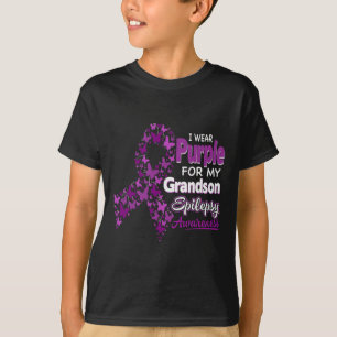 Camiseta Eu Visto Roxo Para A Sensibilização Do Meu Avô.