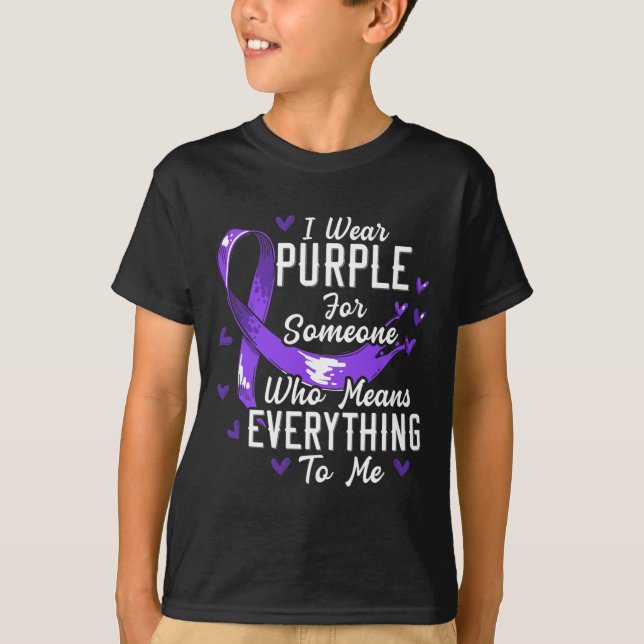 Camiseta Eu Visto Roxo Para Alguém Que Quer Dizer Tudo Para (Frente)