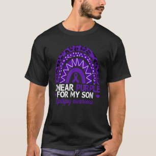 Camiseta Eu Visto Roxo Para Meu Filho Epilepsia Sensibiliza