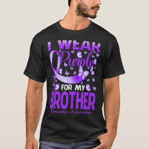 Camiseta Eu Visto Roxo Para Meu Irmão, Demência, Mas