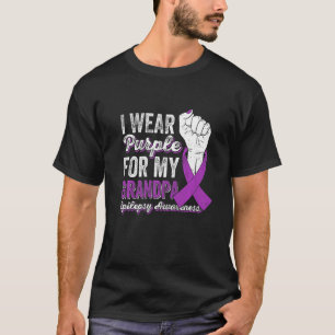 Camiseta Eu Visto Roxo Para Meu Sabor De Epilepsia Da Fita