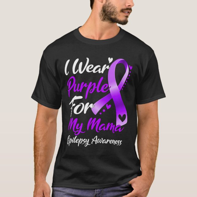 Camiseta Eu Visto Roxo Para Meus Presentes De Consciência D (Frente)