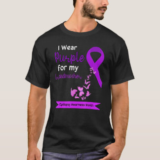 Camiseta Eu Visto Roxo Para Minha Avó Epilepsia Awarenes