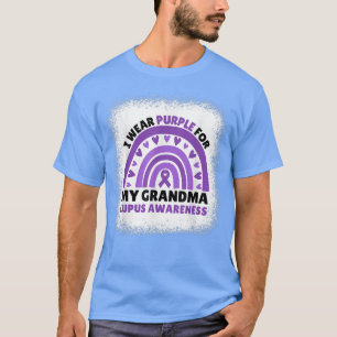 Camiseta Eu Visto Roxo Para Minha Avó Sensibilização Lupus