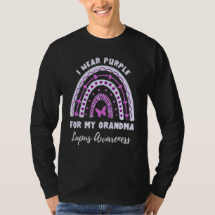 Camiseta Eu Visto Roxo Para Minha Avó Sensibilização Lupus