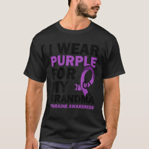 Camiseta Eu Visto Roxo Para Minha Consciência Da Avó Migran