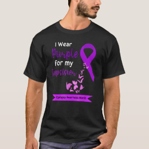 Camiseta Eu Visto Roxo Para Minha Consciência Da Epilepsia