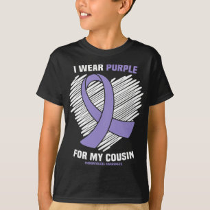 Camiseta Eu Visto Roxo Para Minha Consciência De Fibromialg