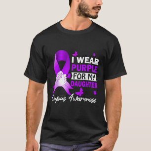 Camiseta Eu Visto Roxo Para Minha Consciência Do Lupus Da F