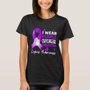 Camiseta Eu Visto Roxo Para Minha Consciência Do Lupus Da F