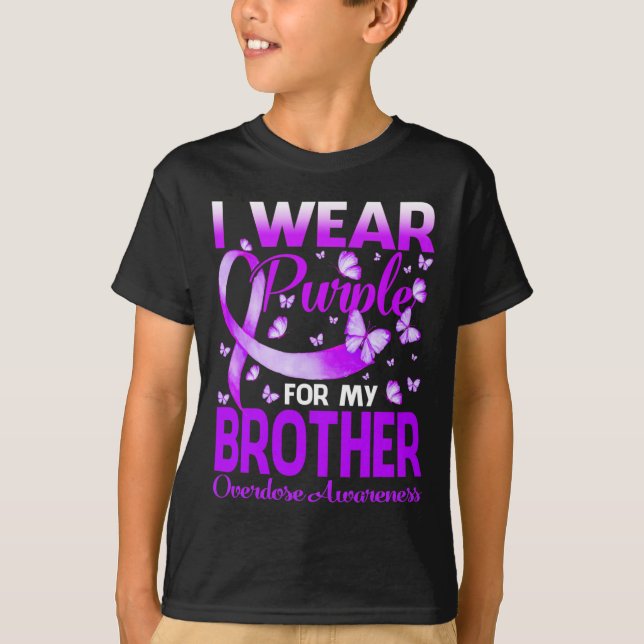 Camiseta Eu Visto Roxo Para Minha Consciência Irmão Sobre S (Frente)