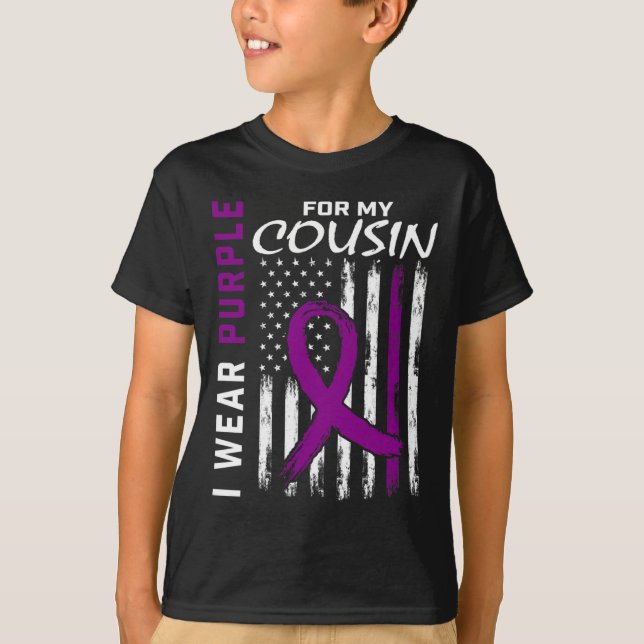 Camiseta Eu Visto Roxo Para Minha Consciência Prima Epileps (Frente)