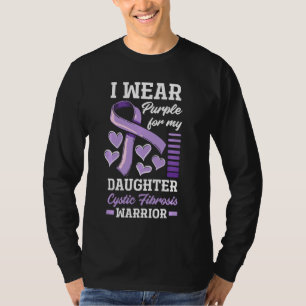 Camiseta Eu Visto Roxo Para Minha Filha Fibrose Cística Em