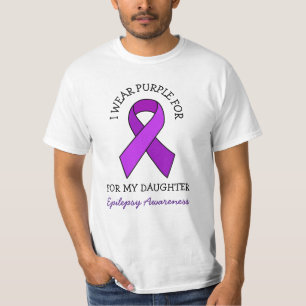 Camiseta Eu Visto Roxo para minha Filha   Sensibilização 