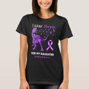 Camiseta Eu Visto Roxo Para Minha Filha Sensibilização Epil