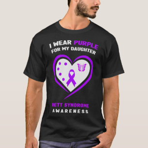 Camiseta Eu Visto Roxo Para Minha Filha, Síndrome De Rett,
