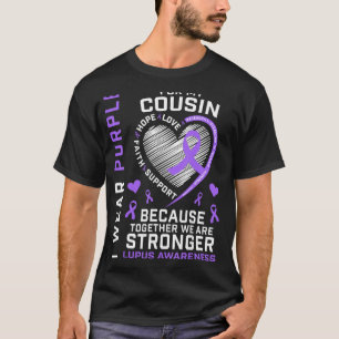Camiseta Eu Visto Roxo Para Minha Fita De Consciência Do Pr