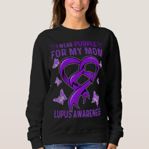 Camiseta Eu Visto Roxo Para Minha Mãe Lupus Sensibilização 