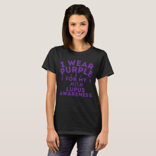 Camiseta Eu Visto Roxo Para Minha Mãe Sensibilização Para L