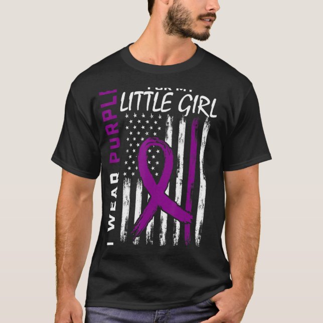 Camiseta Eu Visto Roxo Para Minha Menina Awarenes Epilepsia (Frente)