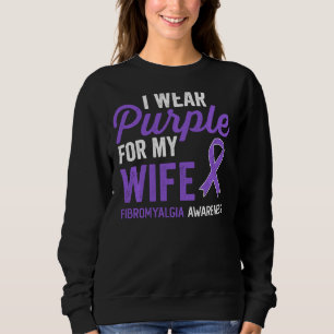 Camiseta Eu Visto Roxo Para Minha Mulher Fibromialgia Sensi