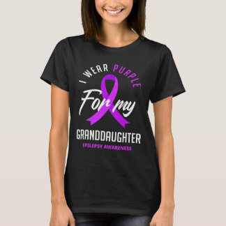 Camiseta Eu Visto Roxo Para Minha Neta Epilepsia Awaren