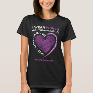 Camiseta Eu Visto Roxo Para Minha Neta Epilepsia Awaren