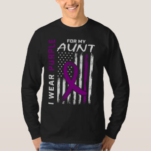Camiseta Eu Visto Roxo Para Minha Tia Lupus Conscientizar A