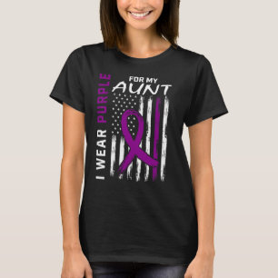 Camiseta Eu Visto Roxo Para Minha Tia Lupus Conscientizar A