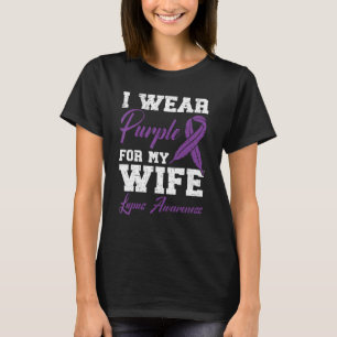 Camiseta Eu Visto Roxo Para O Apoio À Consciência Do Lupus
