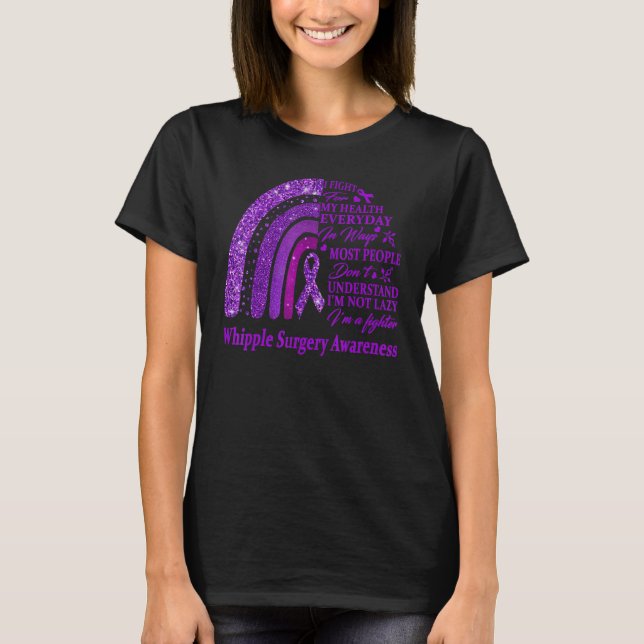 Camiseta Eu Visto Roxo Para O Guerreiro Da Consciência Da C (Frente)