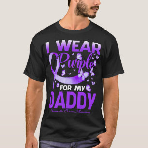 Camiseta Eu Visto Roxo Para O Meu Câncer de pâncreas PAI