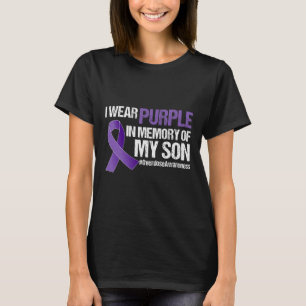 Camiseta Eu Visto Roxo Para O Meu Filho Sensibilizar Para A