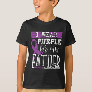 Camiseta Eu Visto Roxo para o meu Pai Câncer de pâncreas Aw