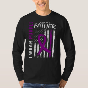 Camiseta Eu Visto Roxo Para O Meu Pai Pai Lupus Nos Sensibi