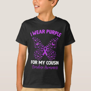 Camiseta Eu Visto Roxo Para O Meu Primo Sensibilizar Rai