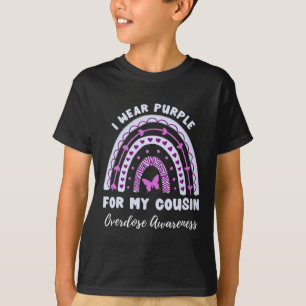 Camiseta Eu Visto Roxo Para O Meu Primo Sensibilizar Rai