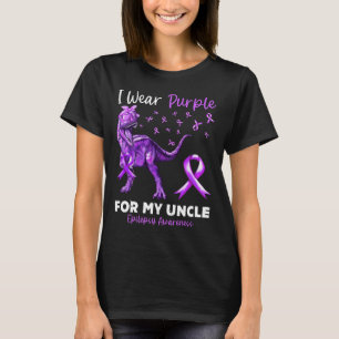 Camiseta Eu Visto Roxo Para O Meu Tio Epilepsy Sensibence D