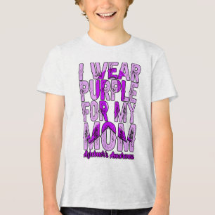 Camiseta Eu Visto Roxo Para Os Meus Heimers Da Mãe _5