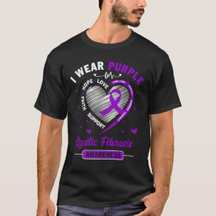 Camiseta Eu Visto Roxo Para Sensibilização Para A FIBROSE C