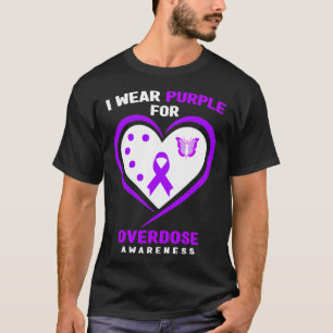 Camiseta Eu Visto Roxo Para Sensibilização Para A Sobredosa