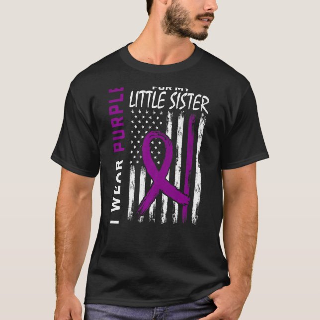 Camiseta Eu Visto Roxo Pela Minha Irmã Epilepsia Awaren (Frente)