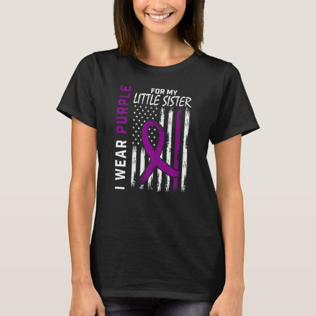 Camiseta Eu Visto Roxo Pela Minha Irmã Epilepsia Awaren (Frente)
