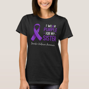Camiseta Eu Visto Roxo Pela Minha Irmã Violência Doméstica