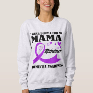 Camiseta Eu Visto Roxo pela minha mãe Alzheimer e demência