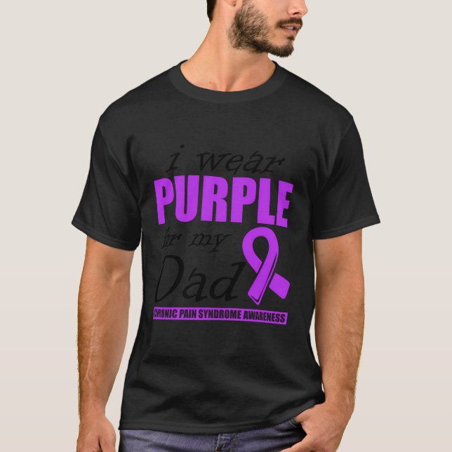 Camiseta Eu Visto Roxo Pelo Meu Pai Guerreiro Da Dor Crps A (Frente)